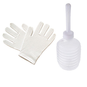 Gants en latex blanc