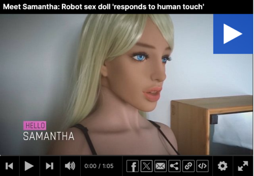 Samantha, la poupée interactive au toucher