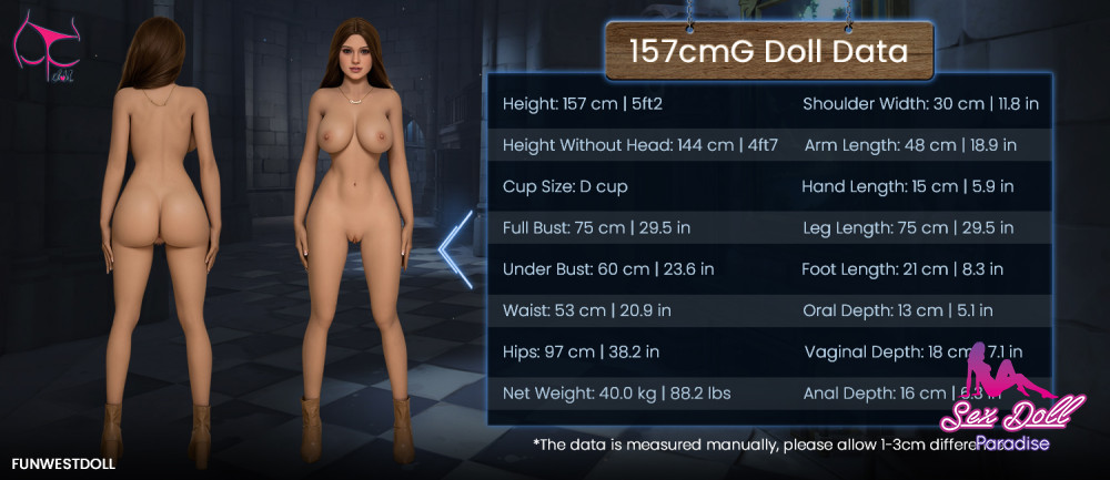 Sadie - FunWestDoll 158cm Bonnet G TPE – Image 33